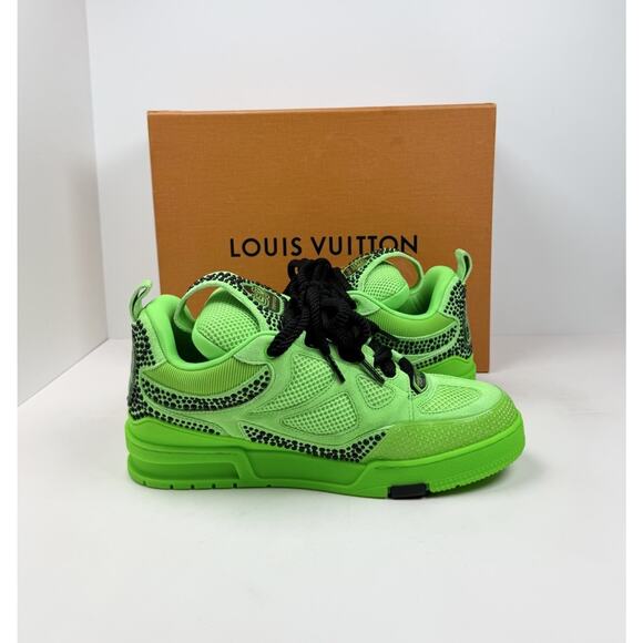 Size 8LV/9US - Louis Vuitton Skate Green Sneakers? Worn 1X/Retail $2.5K! main image 9